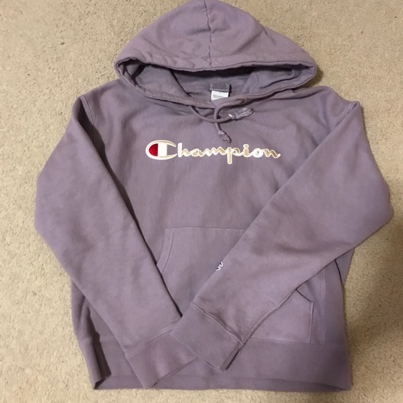 lilac champion hoodie women's